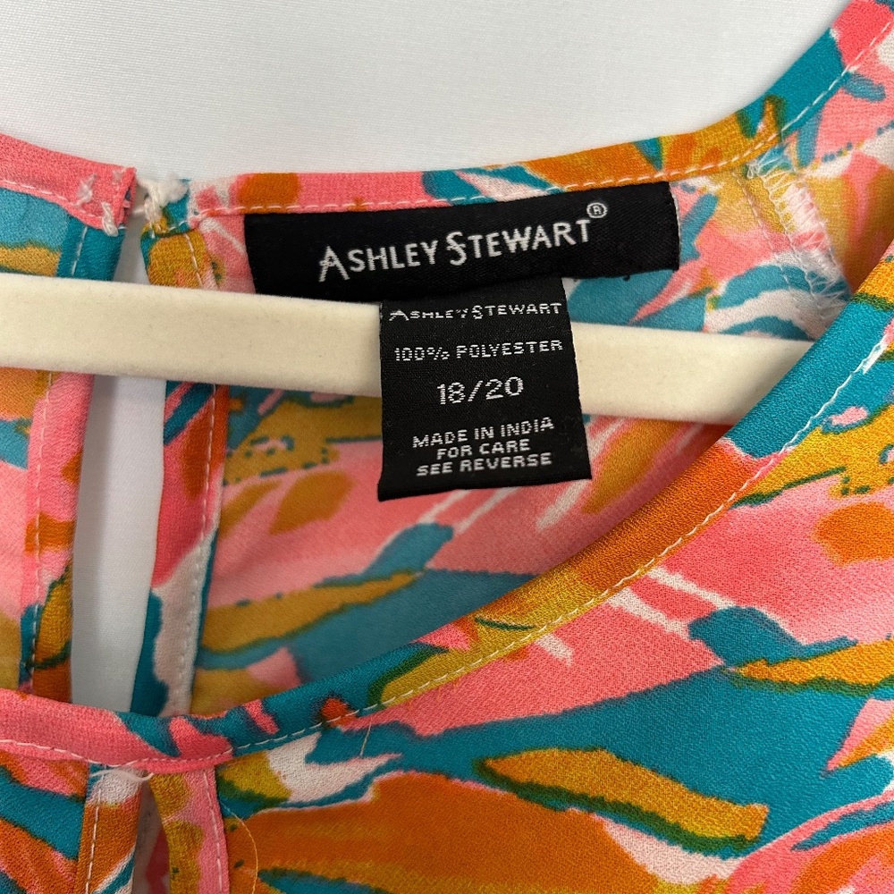 Ashley Stewart Abstract Patterned Multicolored Bl… - image 4